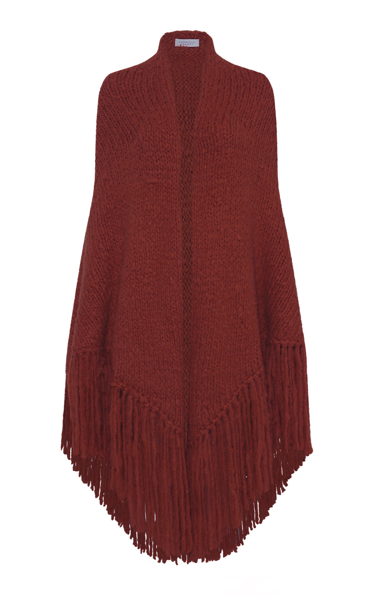 Lauren Knit Wrap in Burnt Sienna Welfat Cashmere