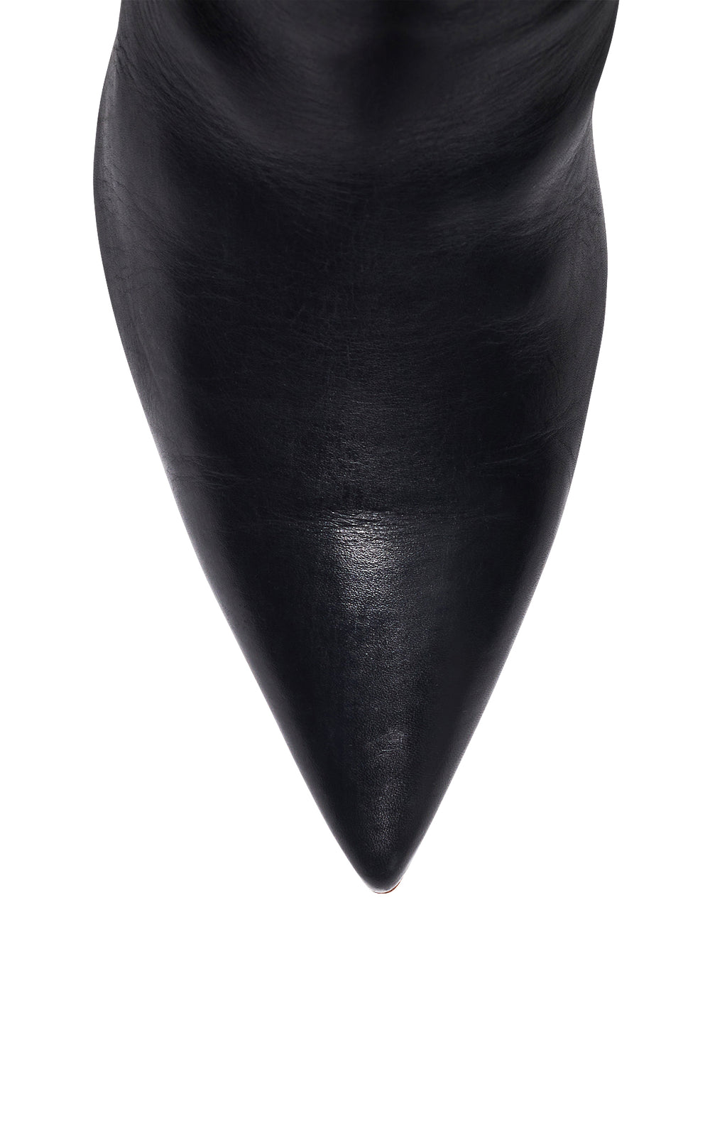 Aura High Heel Stiletto Tall Boot in Black Leather