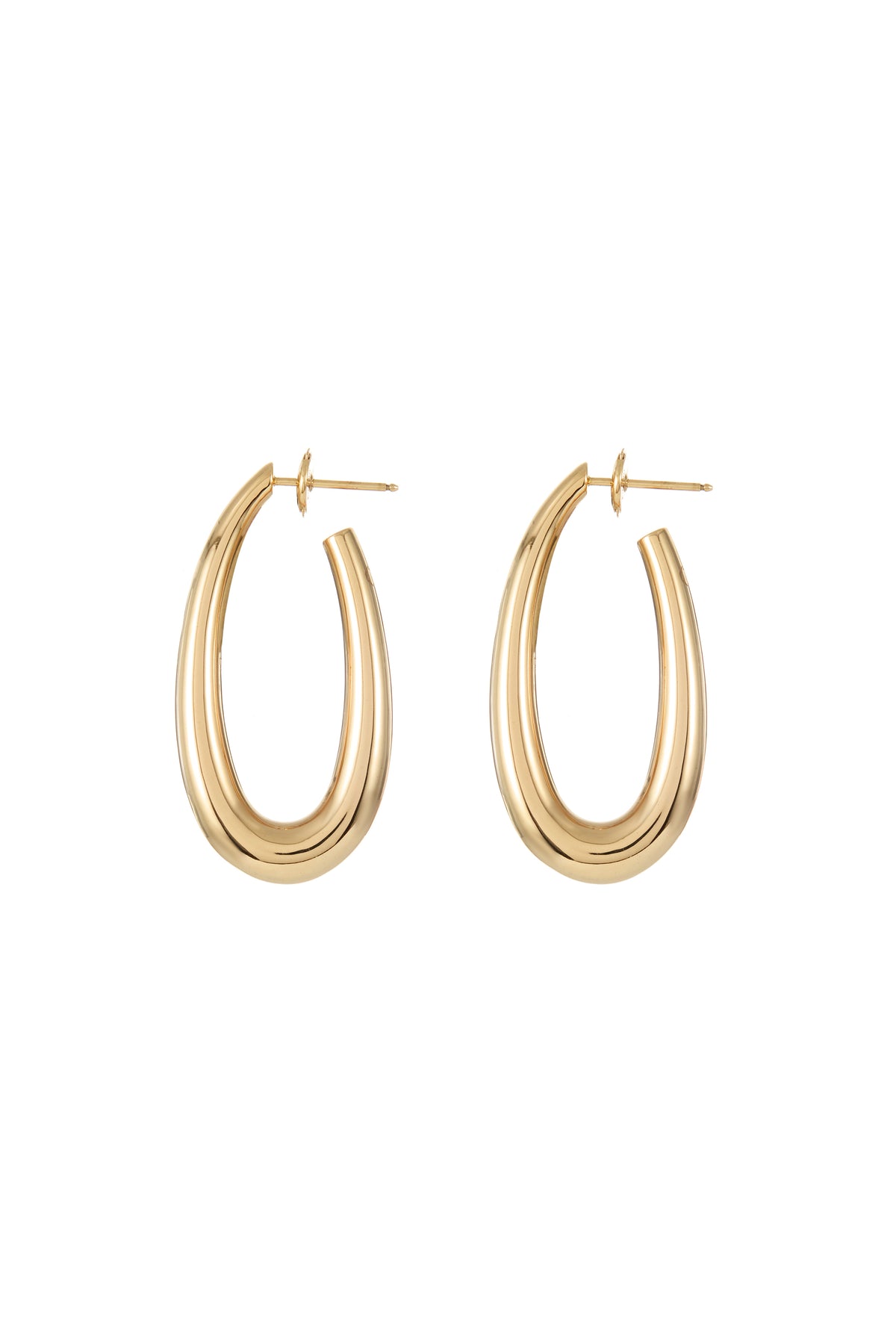 Large Drop Earrings in 18K Yellow Gold