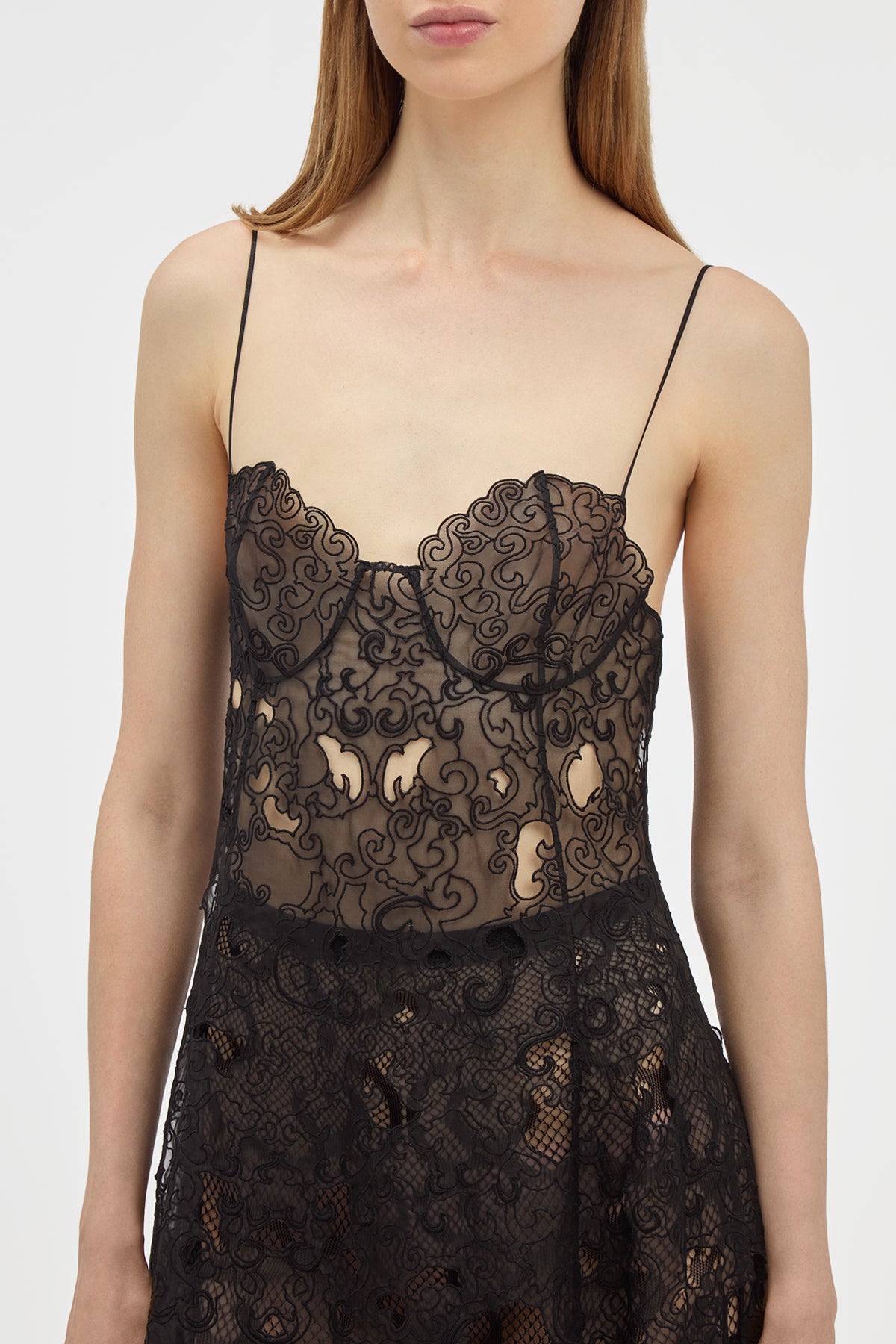 Women's Black Silk Organza Luma Dress | Gabriela Hearst