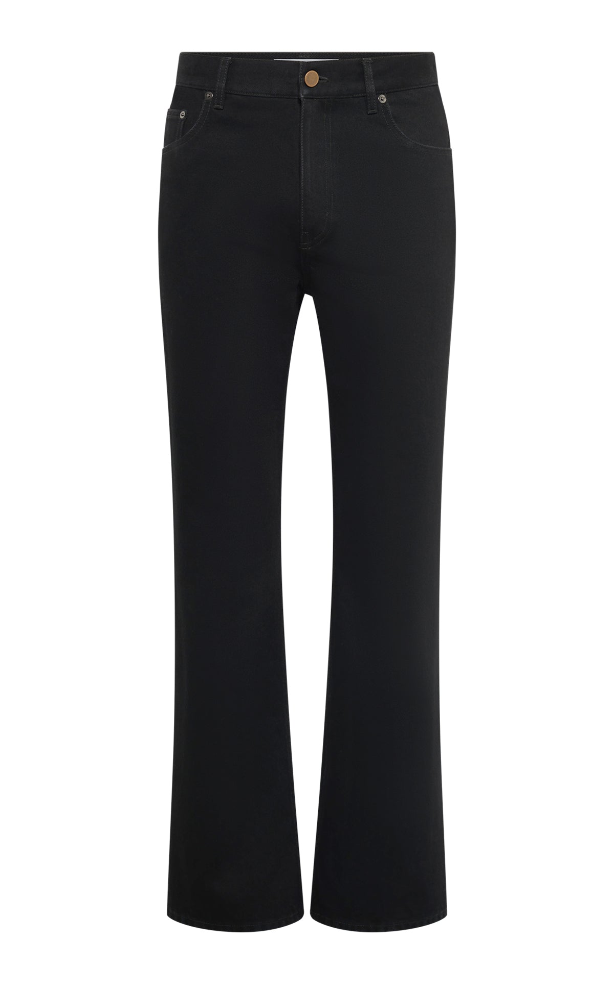Rey Straight-leg Five Pocket Pant in Black Sea Island Cotton Denim