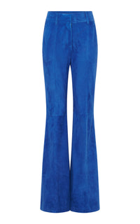 Rhein Pant in Cobalt Suede