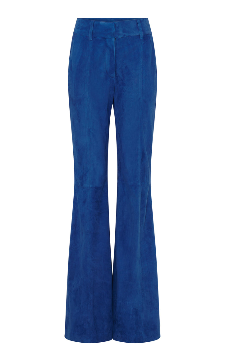 Rhein Flare Pant in Cobalt Suede