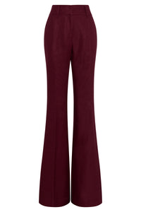 Rhein Pant in Bordeaux Linen Twill