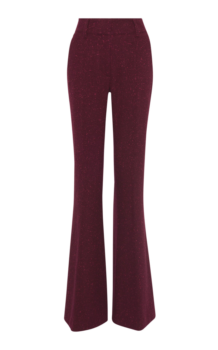 Rhein Knit Pant in Bordeaux Fuchsia Speckle Cashmere