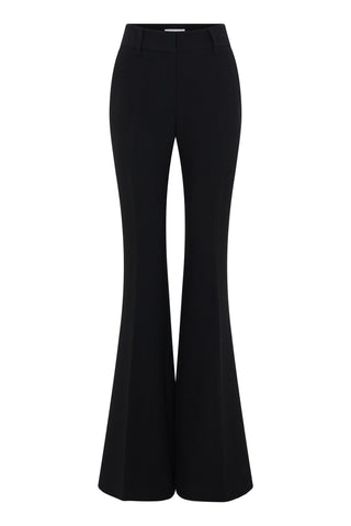Black Virgin Wool Rhein Flare Pants - Front View | Gabriela Hearst