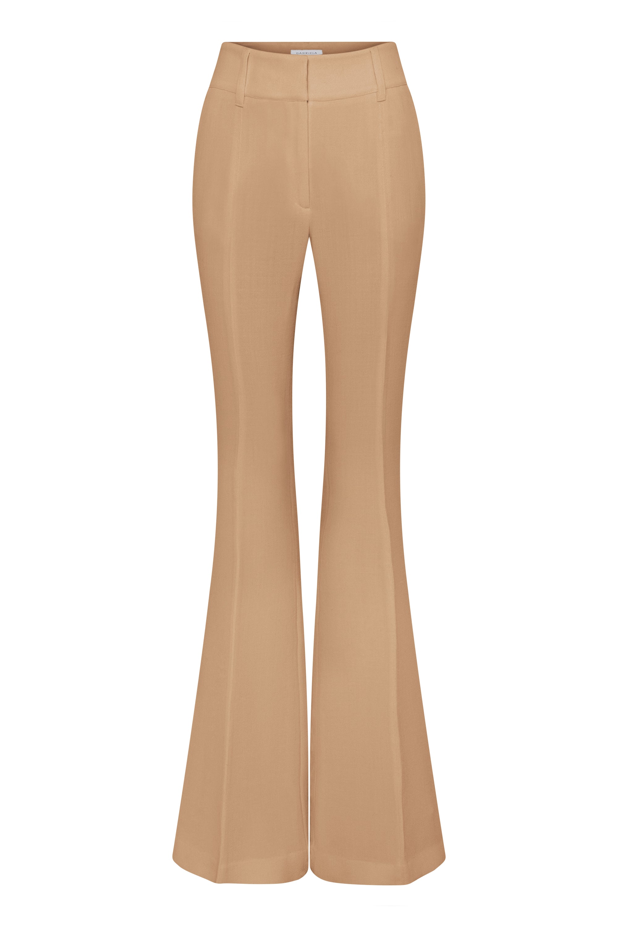 Rhein Flare Pant in Camel Virgin Wool Crepe – Gabriela Hearst