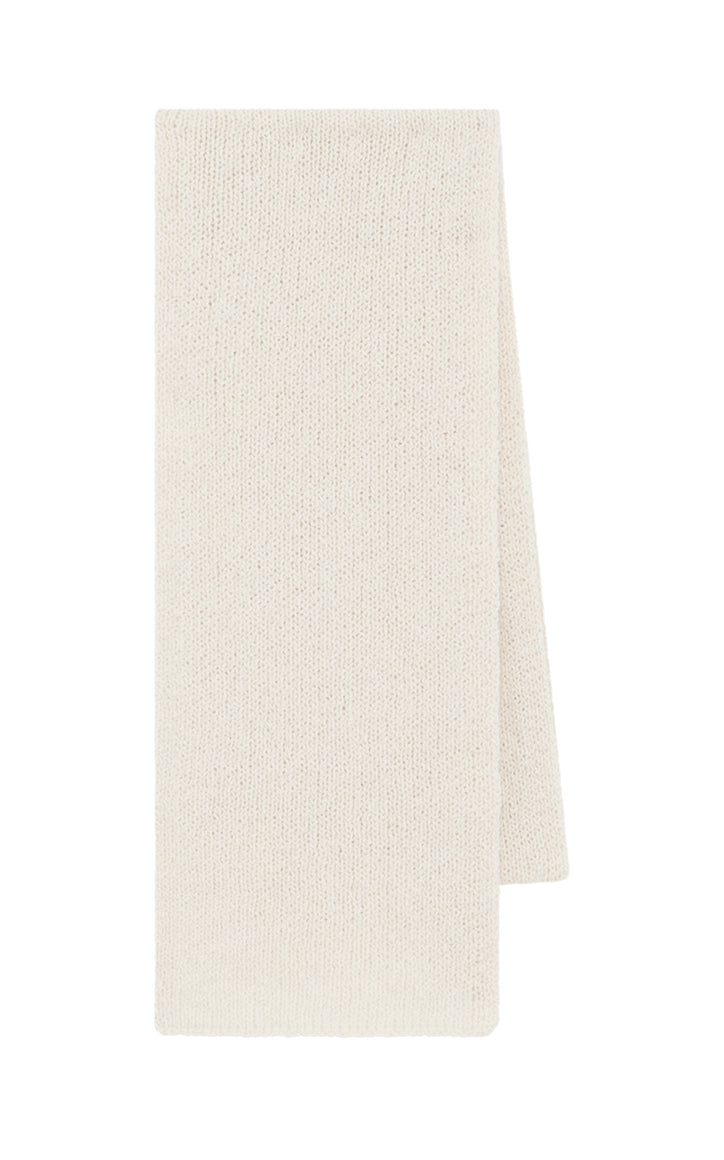 Tulsi Knit Scarf in Ivory Cashmere