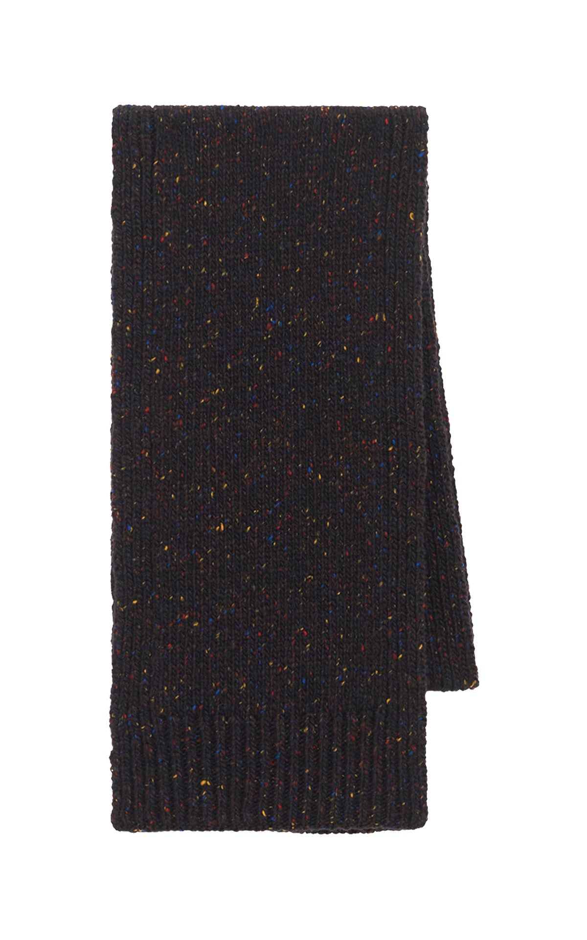 Fokestone Scarf in Charcoal Multi Speckle Aran Cashmere