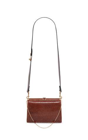 Vintage No.9 Bag in Cognac Snakeskin