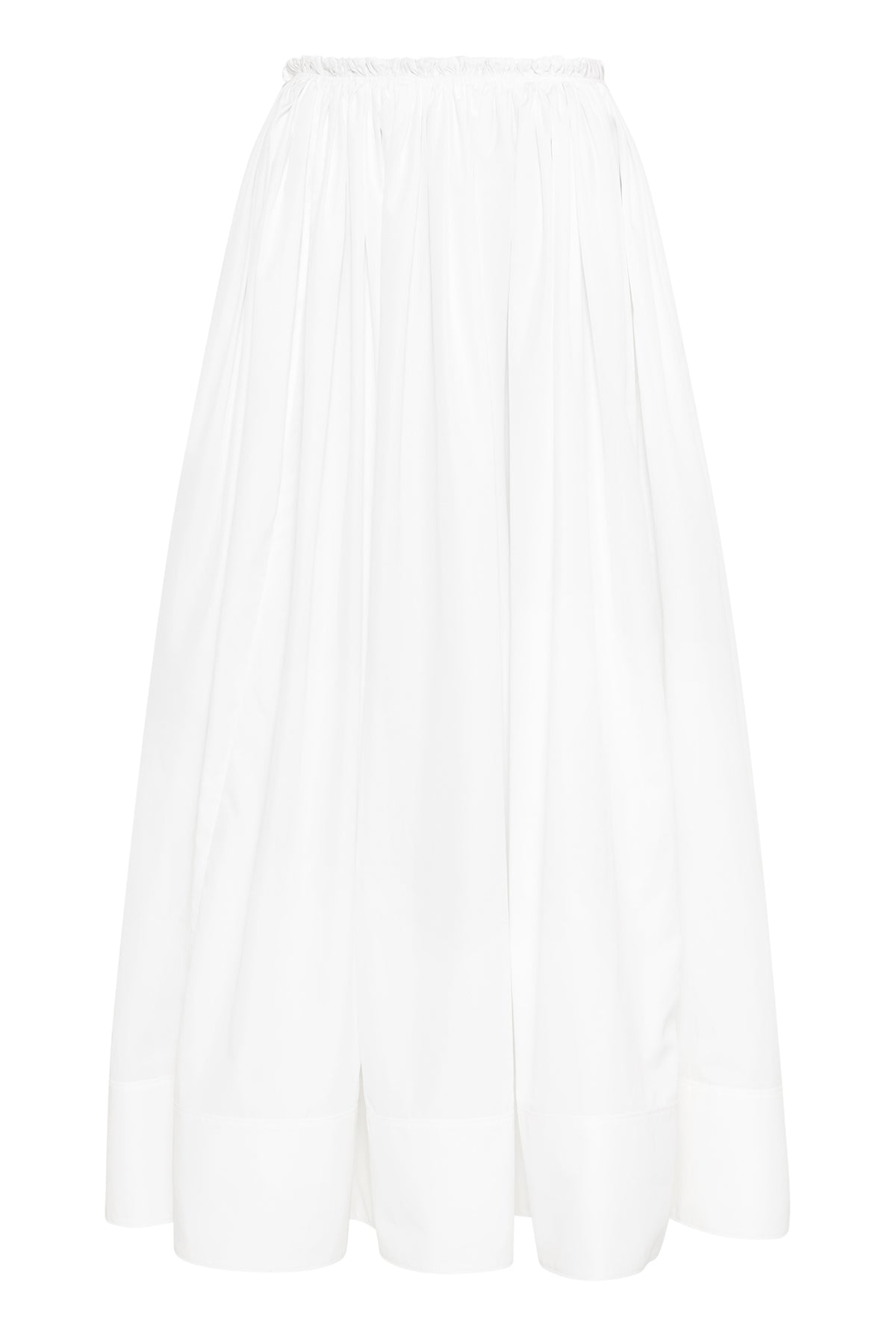 Shiva Maxi Skirt in White Sea Island Cotton