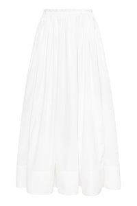 Shiva Maxi Skirt in White Sea Island Cotton