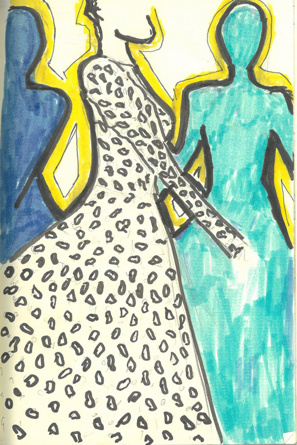 Eshal Knit Maxi Dress in Ivory Merino Wool