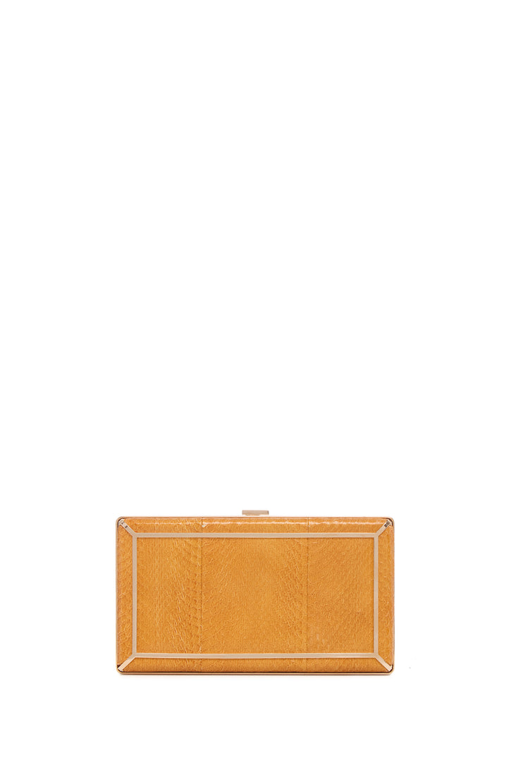Callas Clutch in Saffron Snakeskin