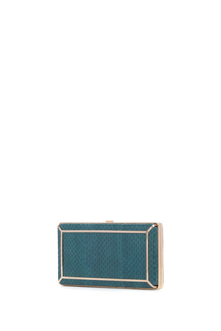 Green Snakeskin Callas Clutch - Back View | Gabriela Hearst