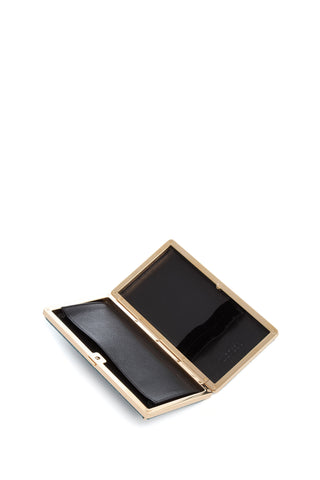 Green Snakeskin Callas Clutch - Interior Open | Gabriela Hearst
