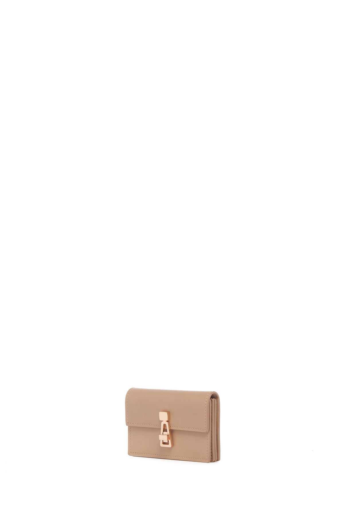 Concertina Card Wallet in Nude Leather