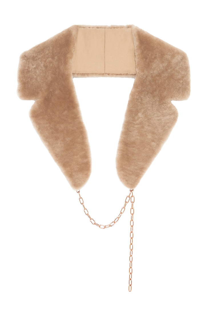 Demeter Coat Collar in Champagne Shearling