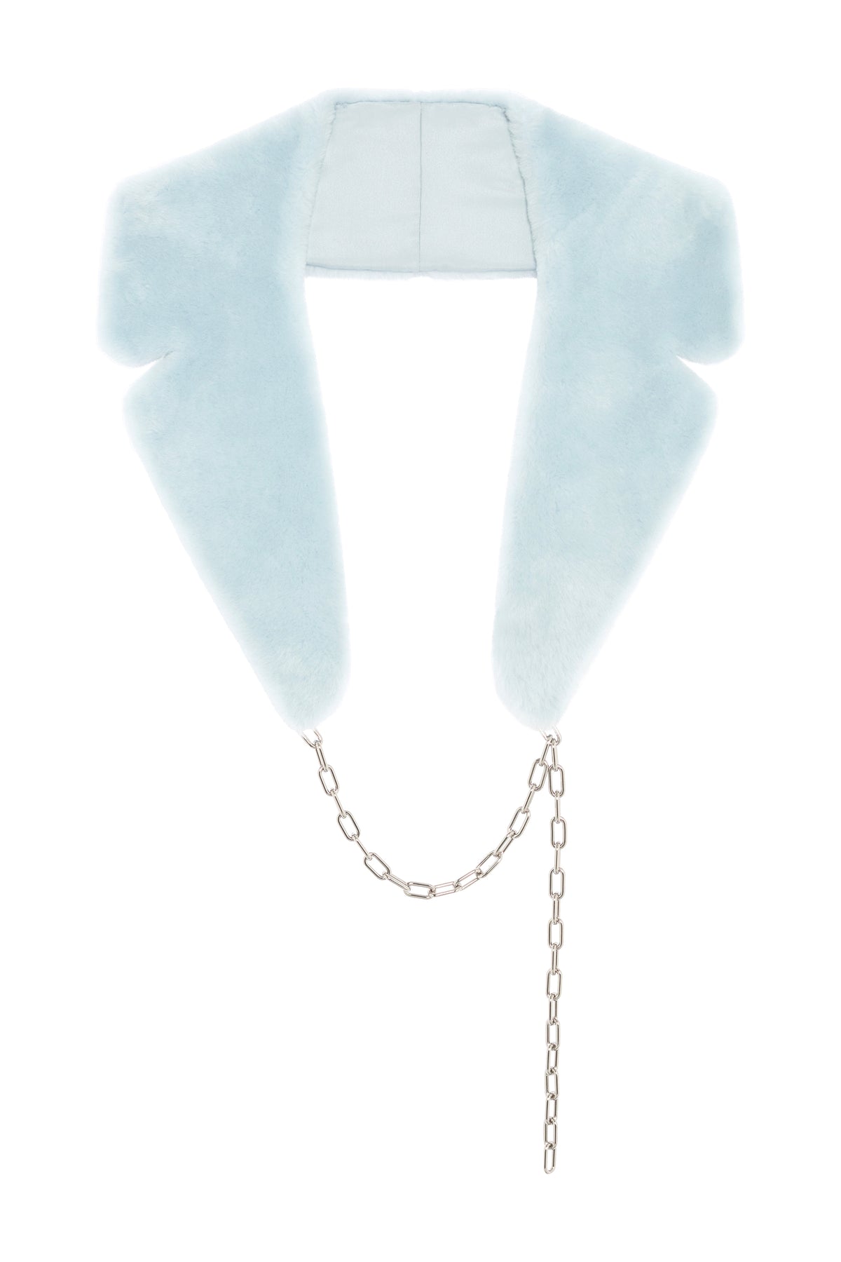 Demeter Coat Collar in Light Blue Shearling