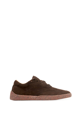 Dark Chocolate Nubuck Ohio Slip-on Sneakers - Side View | Gabriela Hearst