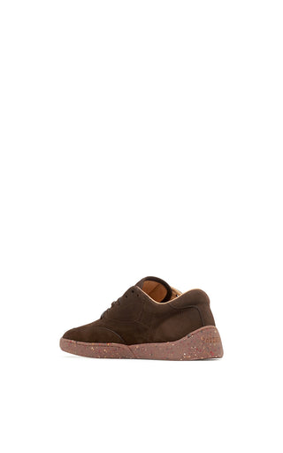 Dark Chocolate Nubuck Ohio Slip-on Sneakers - Back Angle | Gabriela Hearst