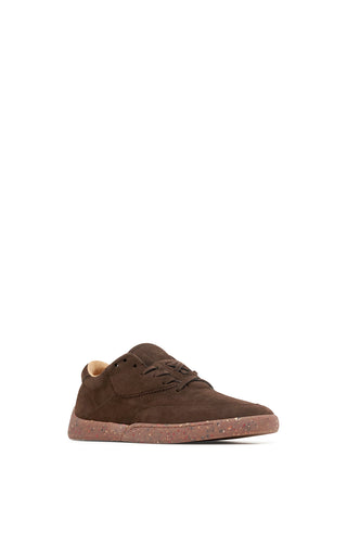 Dark Chocolate Nubuck Ohio Slip-on Sneakers - Front Angle | Gabriela Hearst