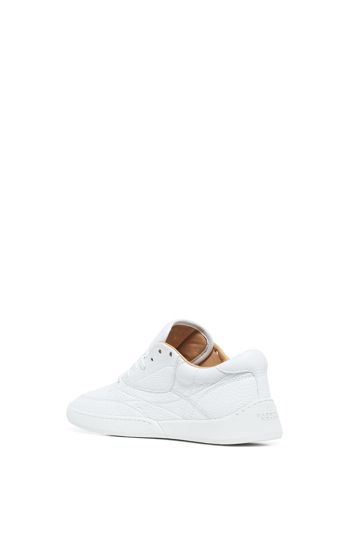 Ohio Sneakers in White Textured Leather