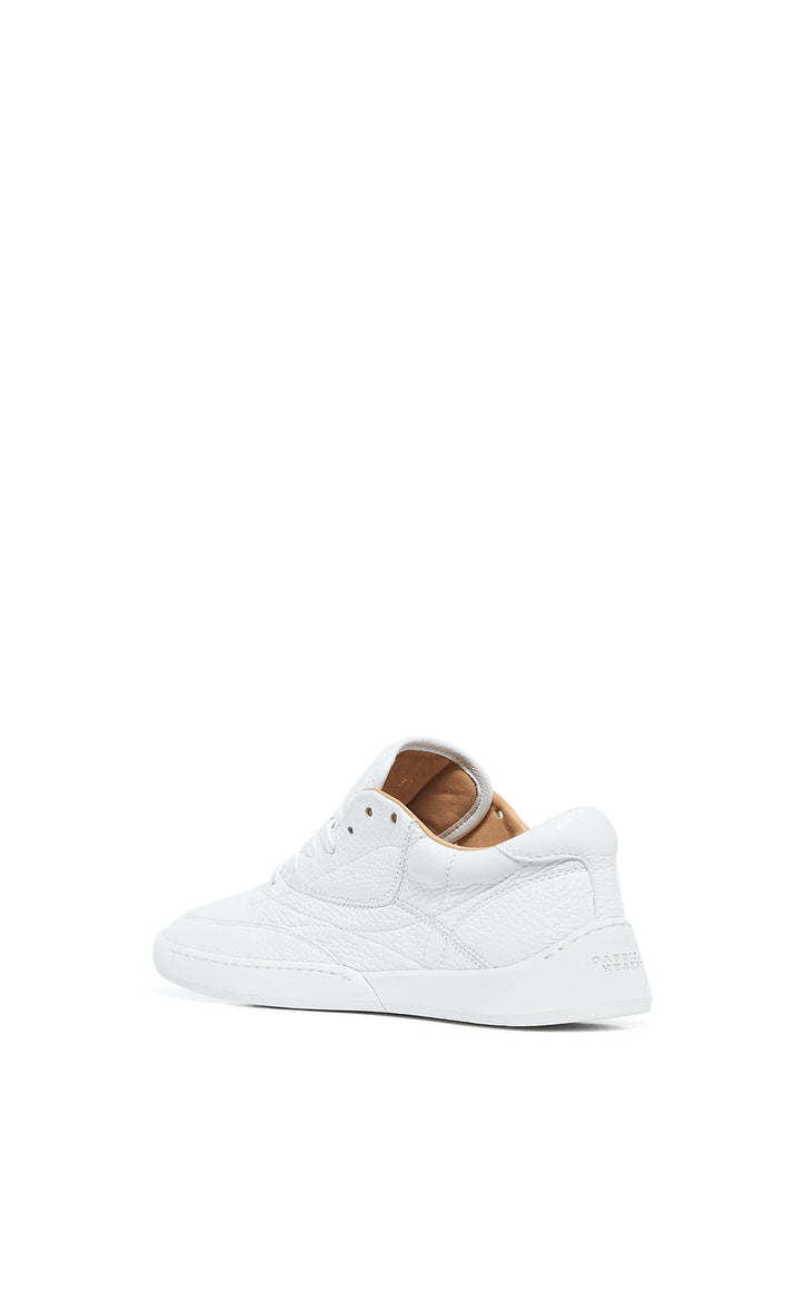 Ohio Sneakers in White Textured Leather