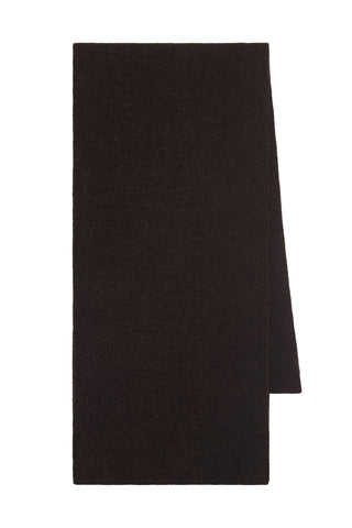 Solus Knit Scarf in Chocolate Silk