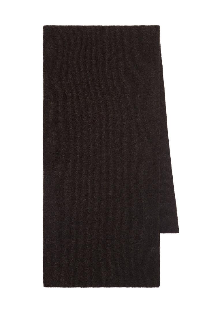 Solus Knit Scarf in Chocolate Silk