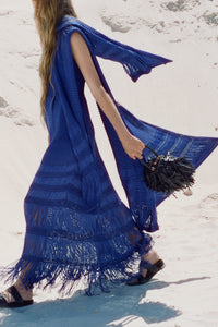 Haze Dress in Cobalt Sakura Silk Tape