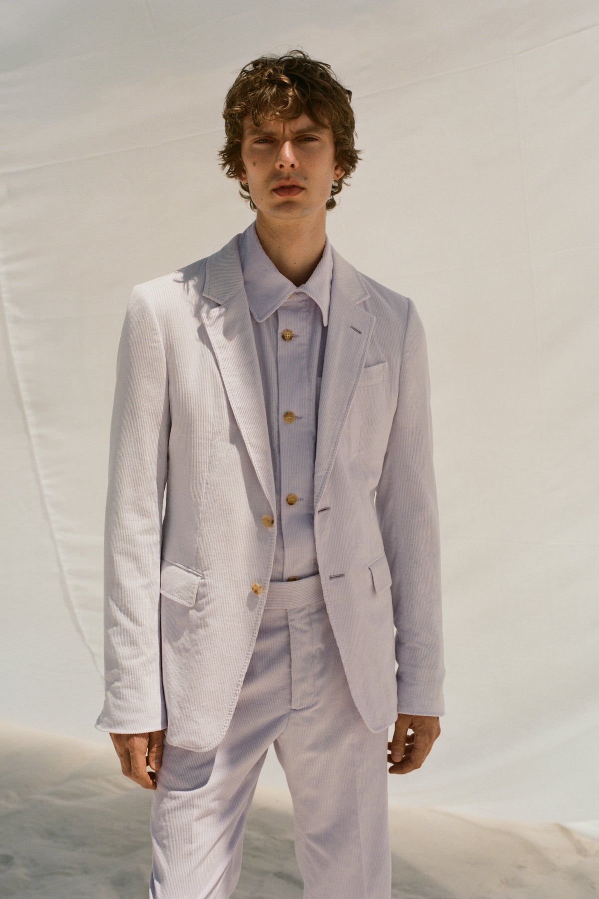 Eira Jacket in Lilac Sea Island Cotton Corduroy