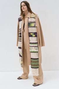 Cardea Rev Trench with Blanket in Camel Multi Cashmere
