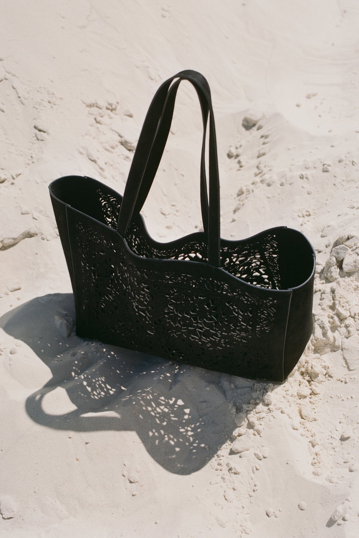 Tote in Black Suede