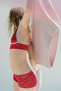 Lawrence Sweater in Dusty Blush Welfat Cashmere