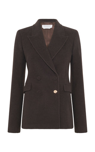 Stephanie Blazer in Chocolate Fine Cashmere Corduroy