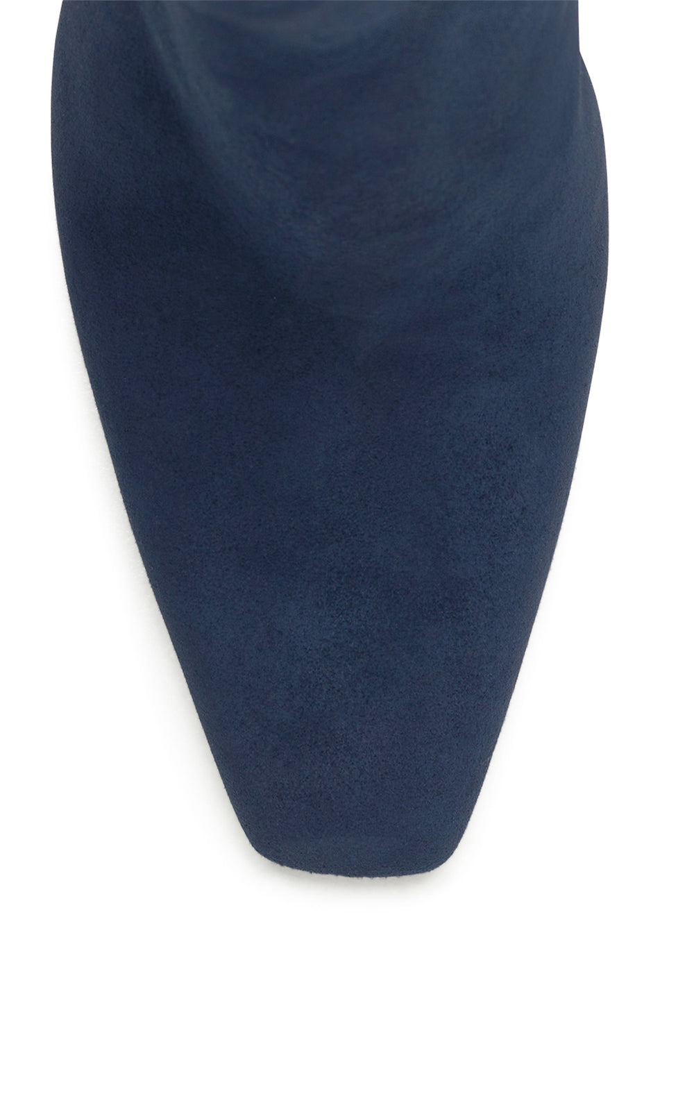 Luke High Heel Ankle Boot in Navy Suede