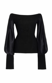 Sandford Top in Black Silk