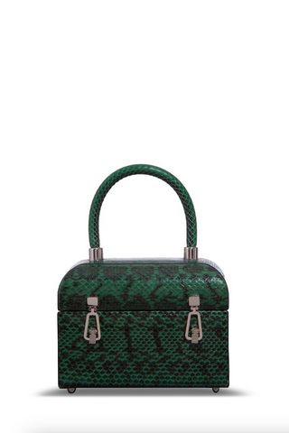 Patsy Bag in Green Snakeskin
