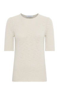 Embla Knit T-Shirt in Ivory Cashmere