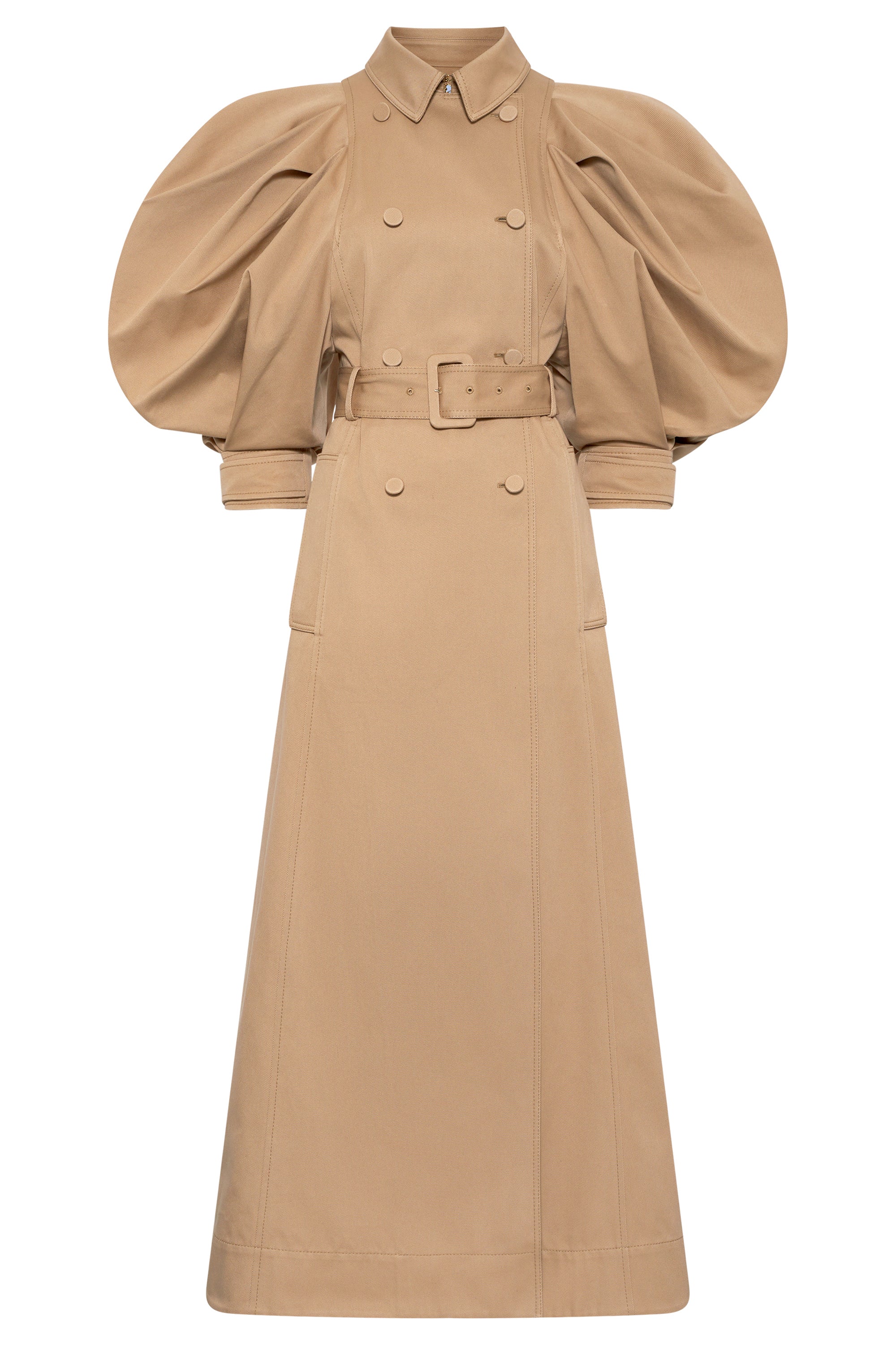 Women's Camel Sea Island Cotton Trench Coat | Gabriela Hearst