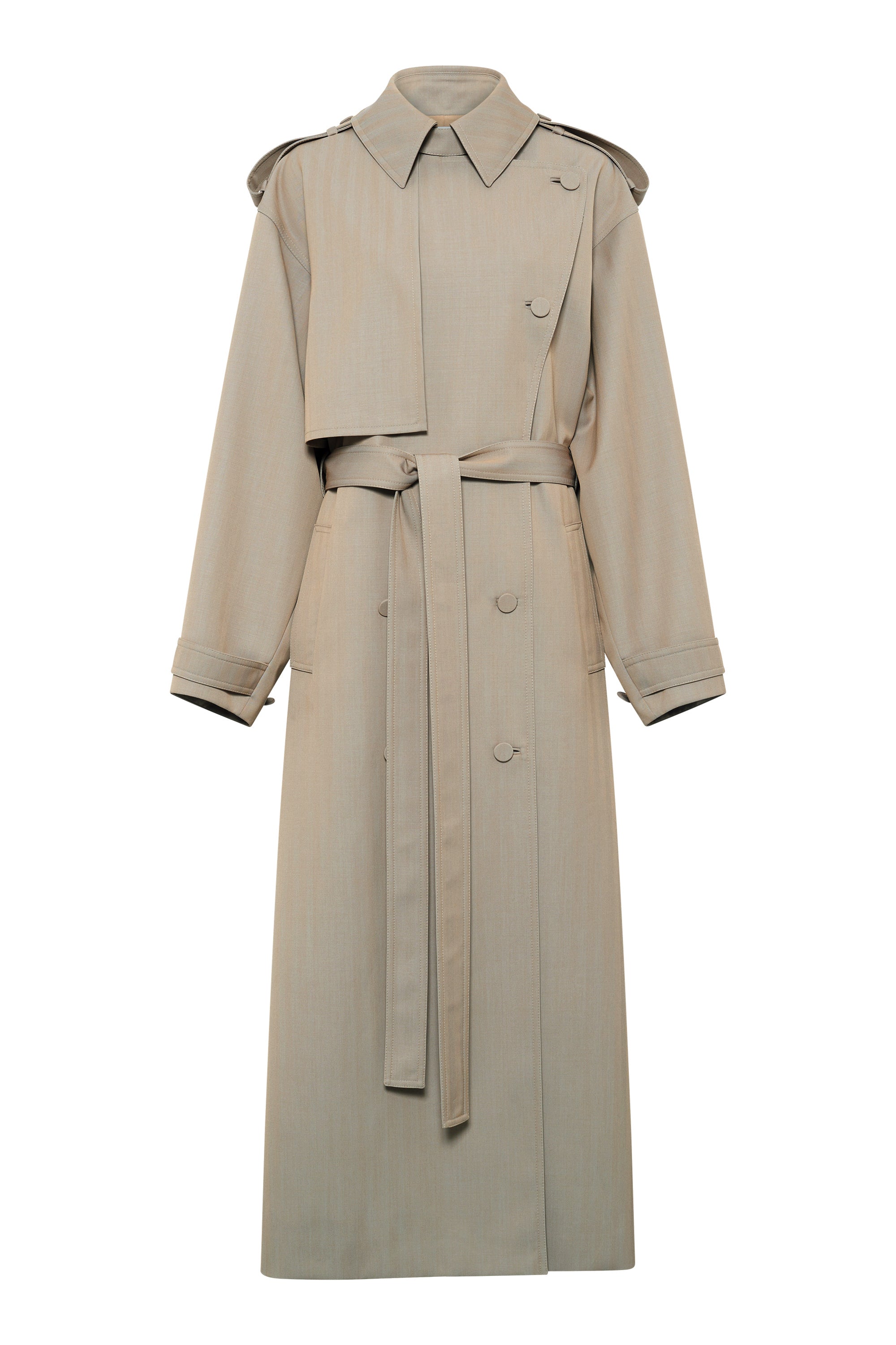 Tellus Trench Coat in Camel Cross-dyed Wool – Gabriela Hearst