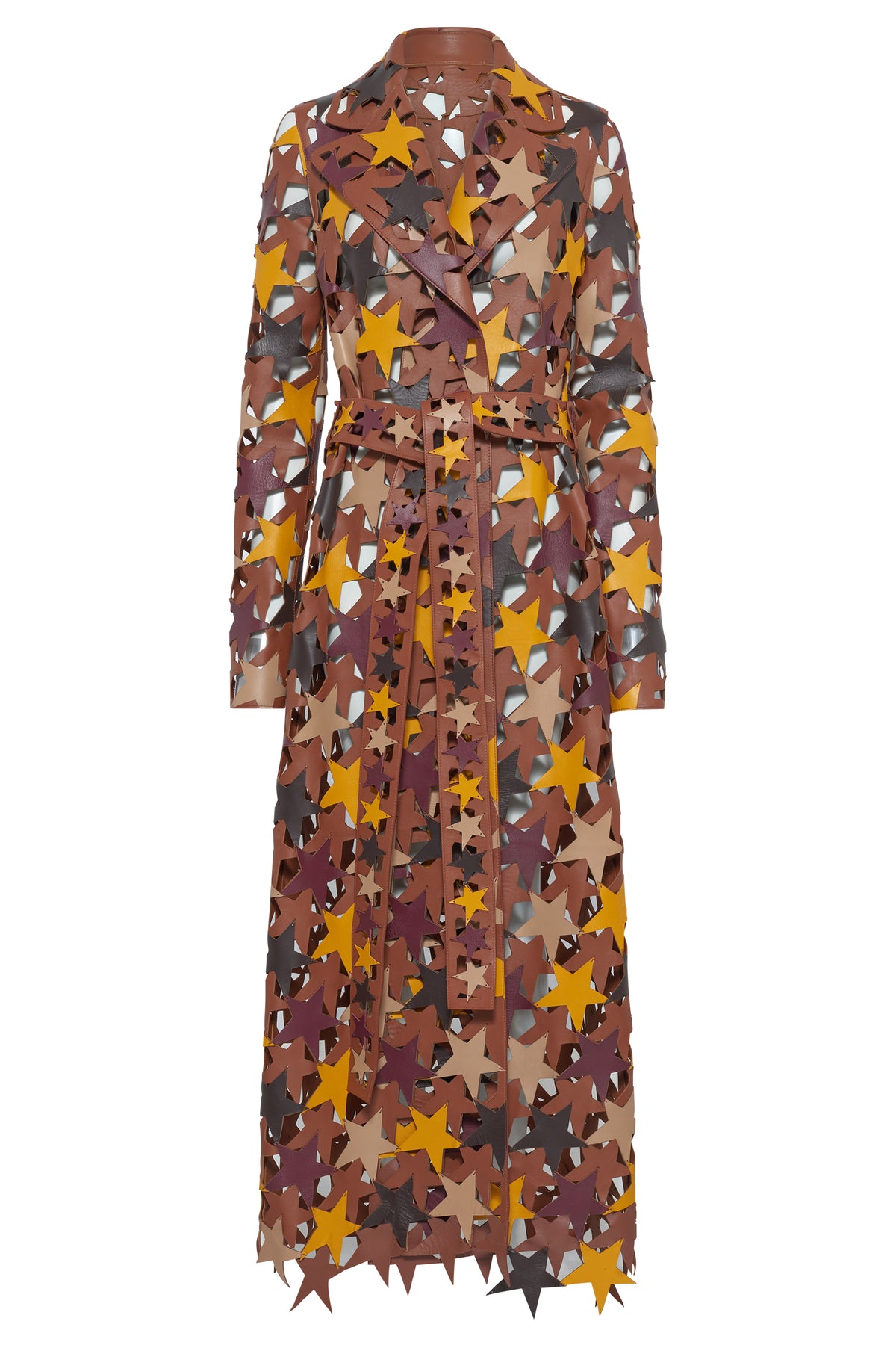 Nuria Coat In Multicolor Nappa Leather