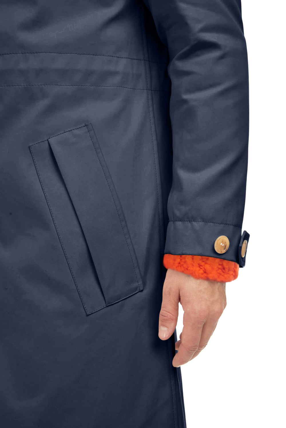 Malraux Parka in Dark Navy Cotton