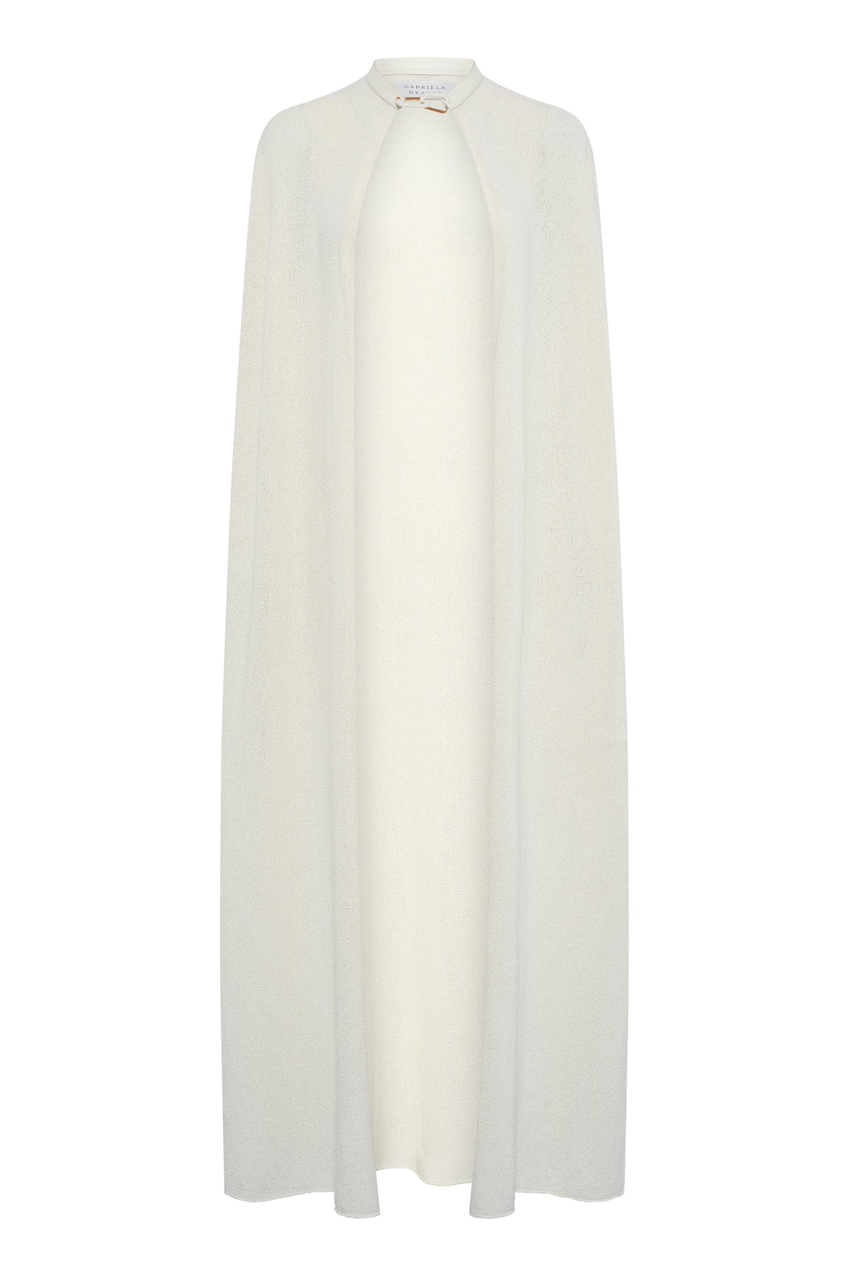 Laleh Knit Cape in Ivory Mulberry Silk
