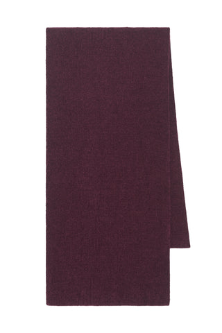 Solus Knit Scarf in Plum Silk