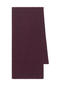 Solus Knit Scarf in Plum Silk