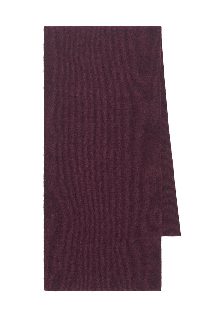 Solus Knit Scarf in Plum Silk