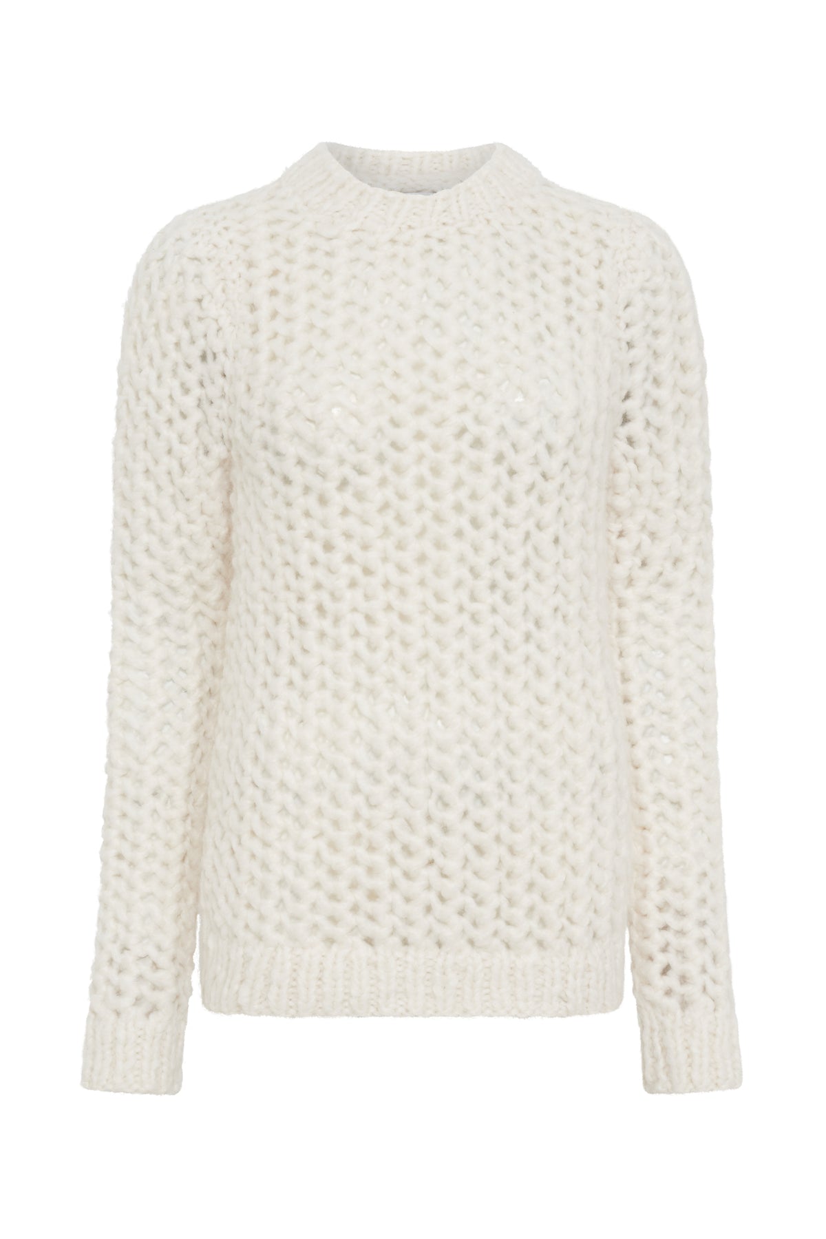 Veralune Knit Sweater in Off White Welfat Cashmere