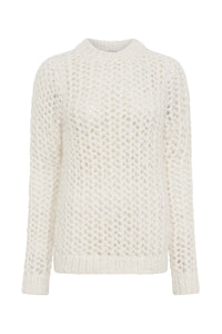 Veralune Knit Sweater in Off White Welfat Cashmere